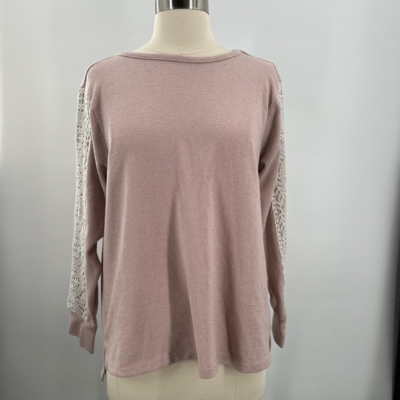 FN by Floral Nikrooz Plush Pink Pajama Top Ladies Medium - Picture 1 of 6